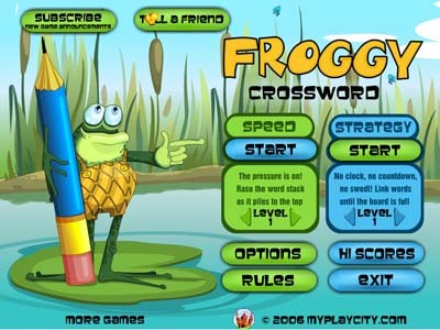 Froggy Crossword Screenshot